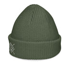 Olive Green Christian Embroidered Beanie with a stylish design for warmth and faith