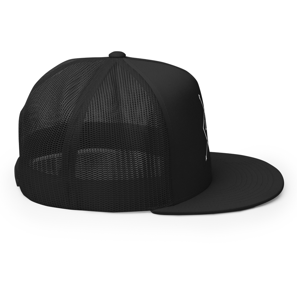 Black Christian Embroidered Hat with Mesh Back for Comfort and Style