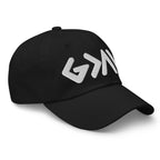 Christian Embroidered Hat in black with stylish logo design for casual wear