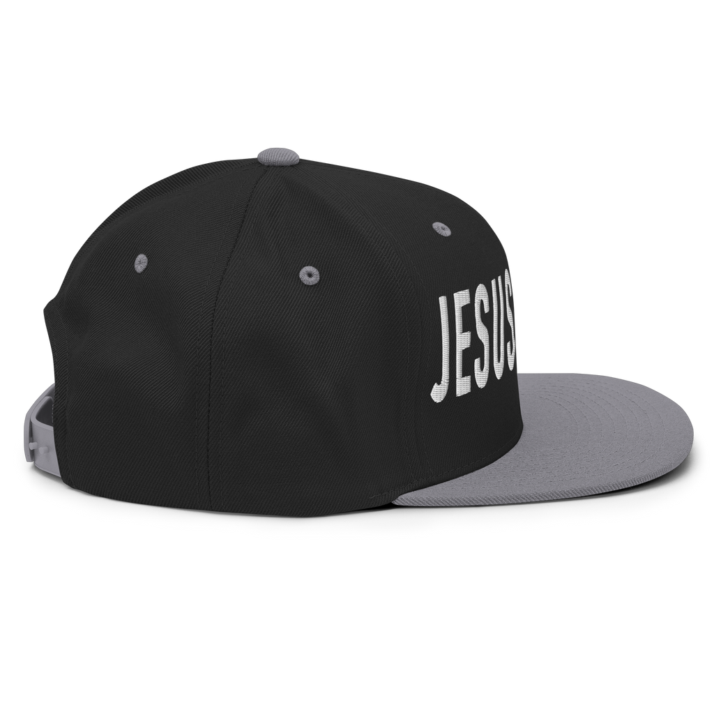 Christian Embroidered Hat in Black with Jesus Design on the Front for Stylish Faith-Inspired Wear