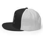Christian Embroidered Hat in Black and White with Stylish Mesh Back for Everyday Wear