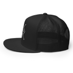 Christian Embroidered Hat in Black with Mesh Back and Stylish Design for Everyday Wear