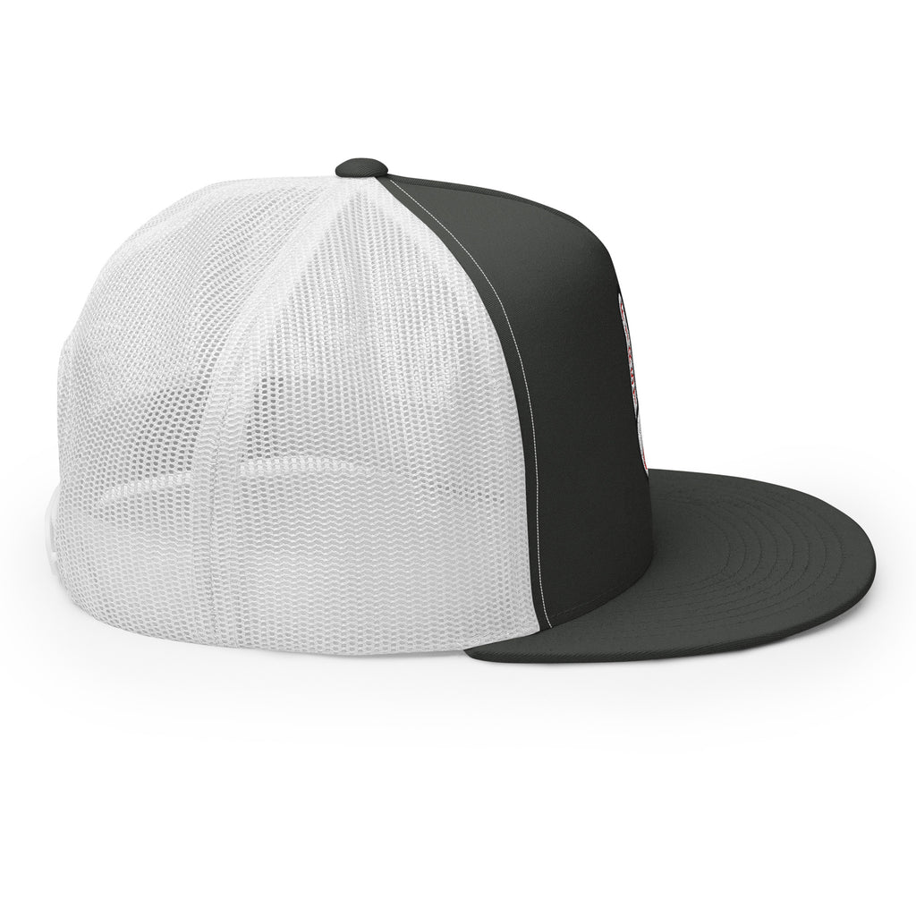 Christian Embroidered Hat with Black Front and White Mesh Back for Stylish Comfort