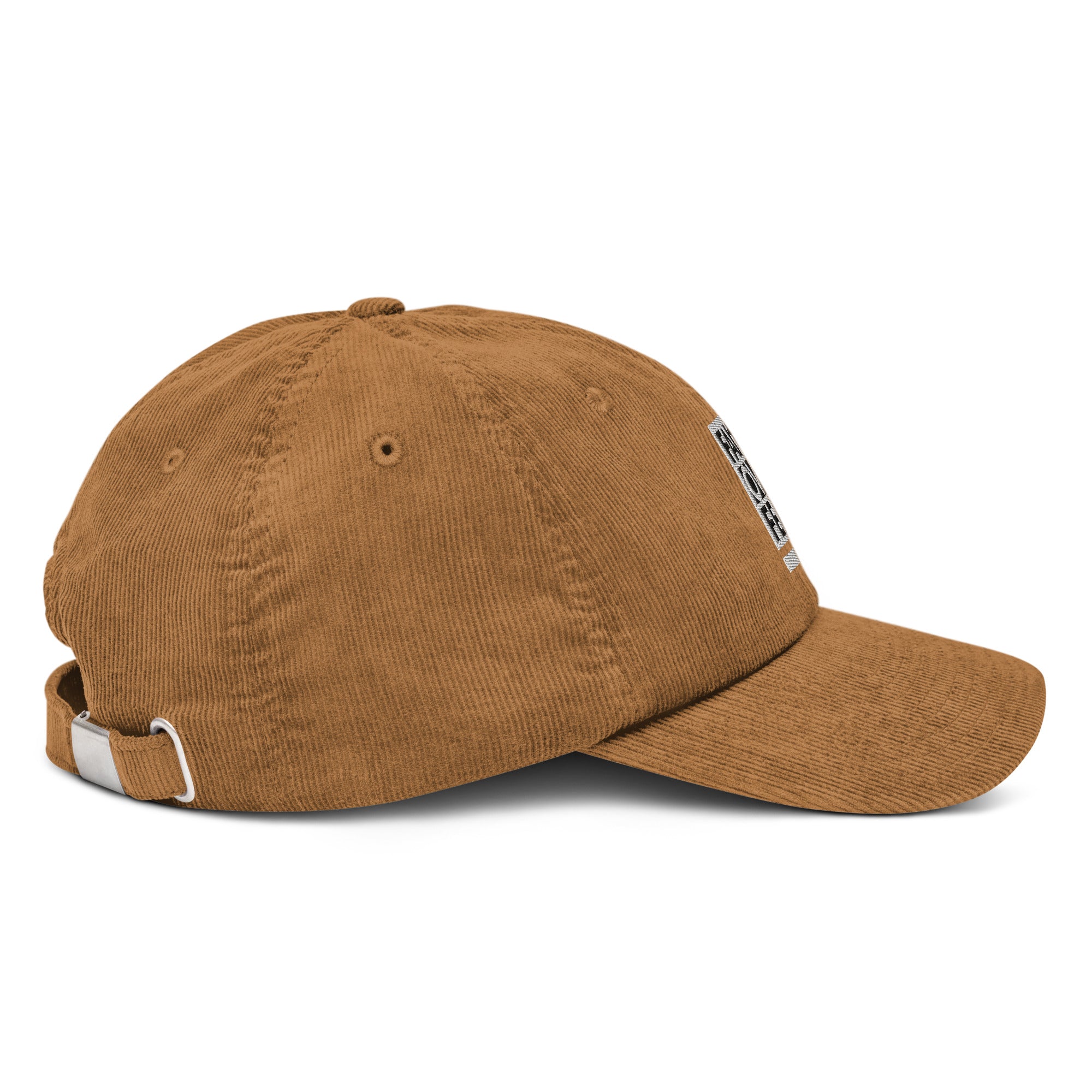 Brown Christian Embroidered Hat with Adjustable Strap for a Stylish Look