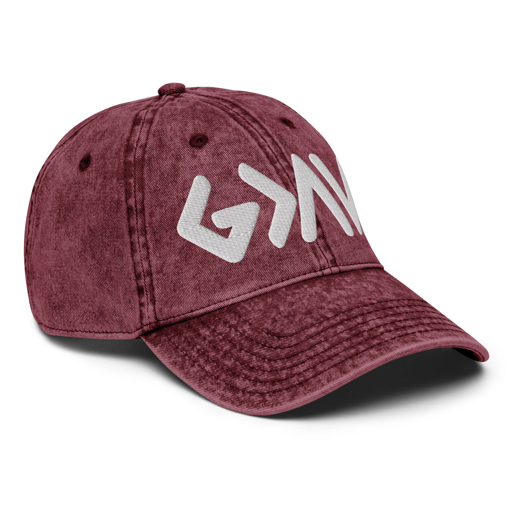 Rep The One Christian Embroidered Hat in maroon with stylish logo design