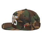 Christian Embroidered Hat in Camo with Bold Lettering and Cross Detail for Stylish Faith-Based Fashion