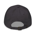 Back view of a Christian Embroidered Hat featuring an adjustable strap for a comfortable fit