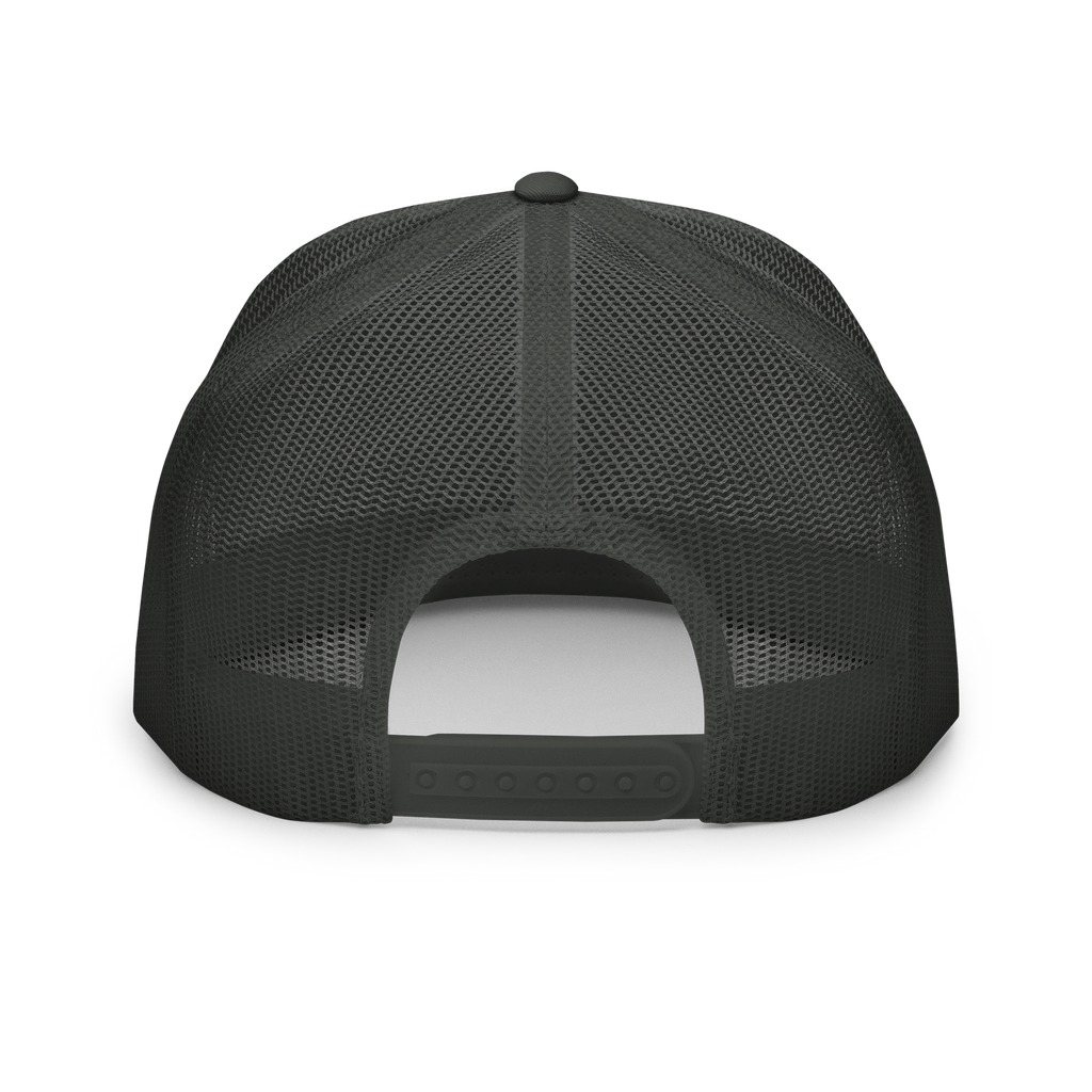 Back view of a Christian Embroidered Hat with a mesh design for breathability and comfort
