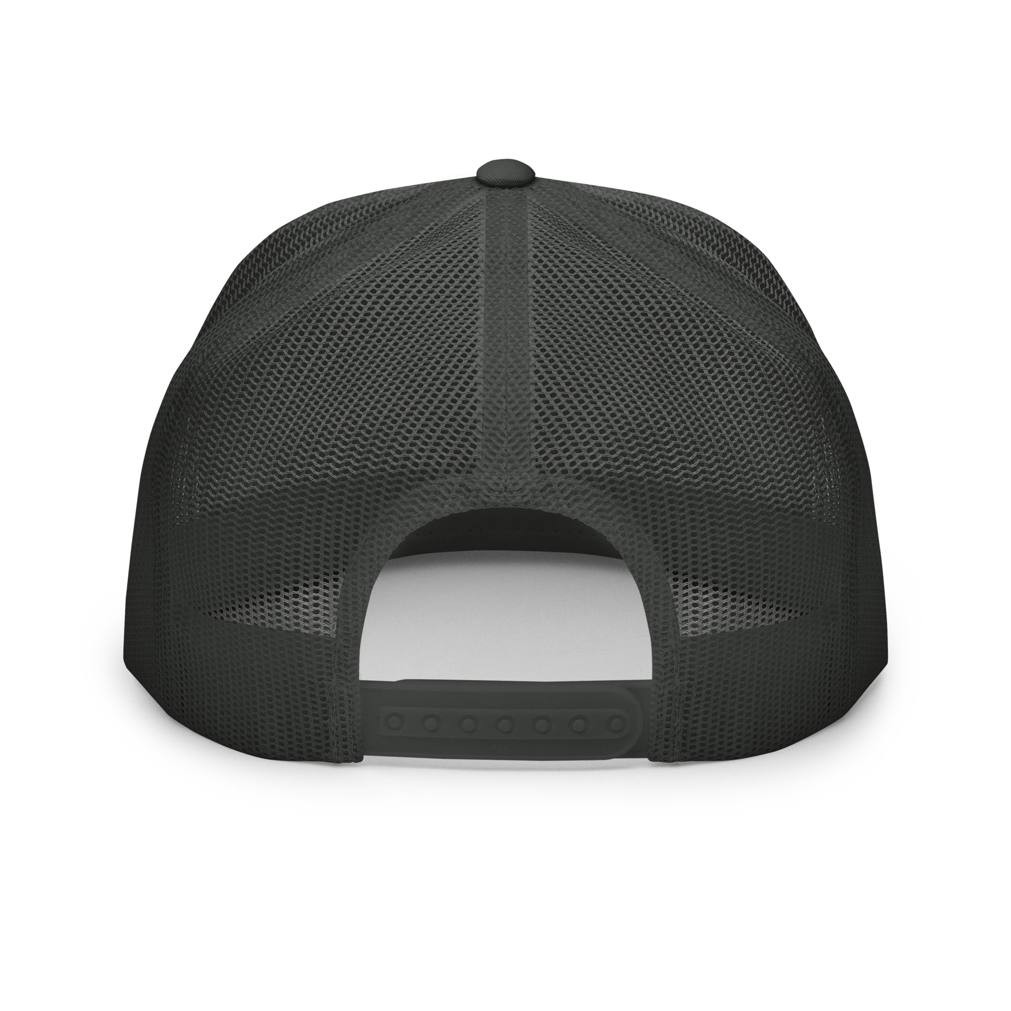 Back view of a Christian Embroidered Hat with a mesh design for breathability and comfort
