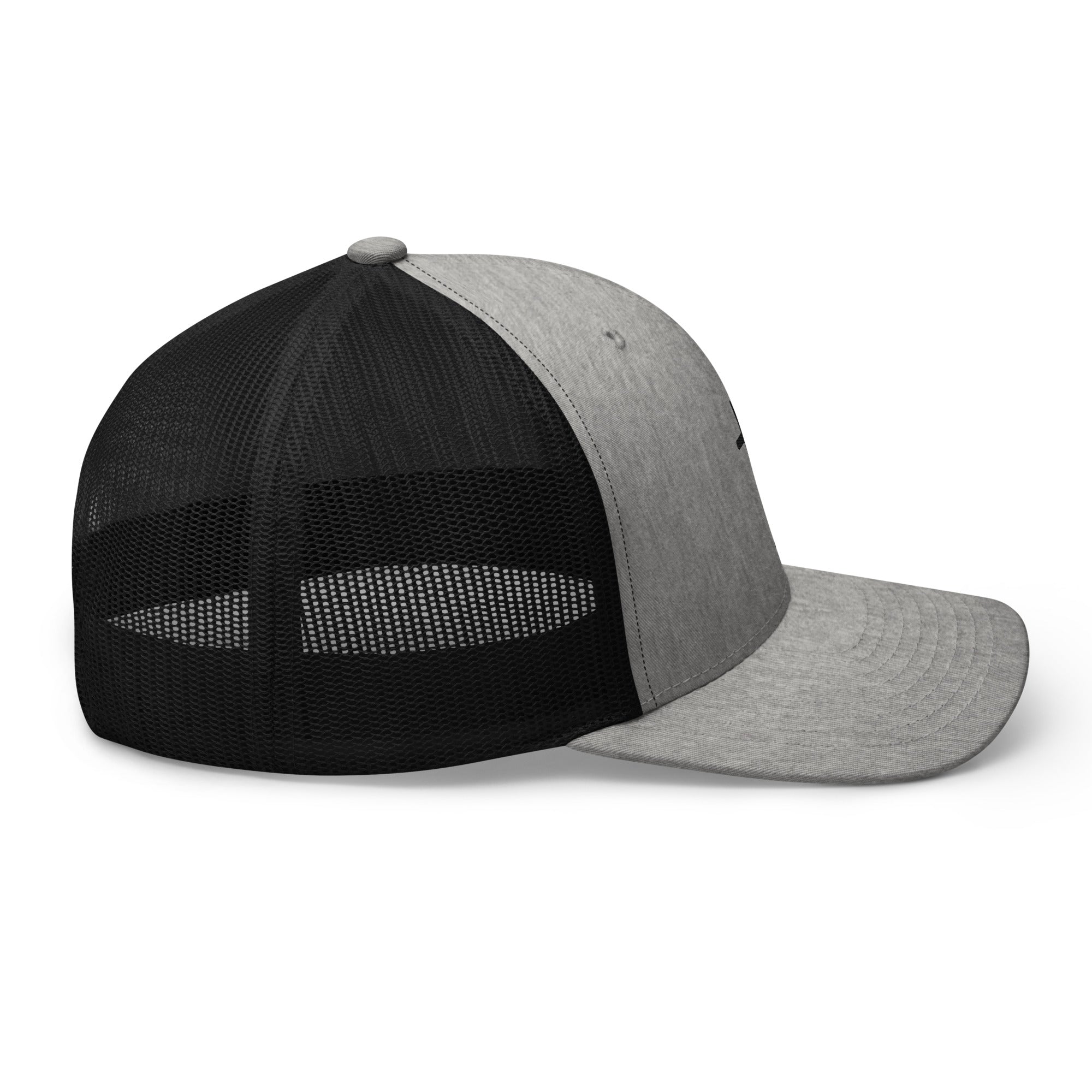 Stylish Christian Embroidered Hat in gray and black for casual and faith-based wearers