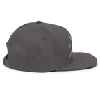 Gray Snapback Hat from RepThe1 Apparel featuring a stylish design perfect for displaying Christian Jewelry themes