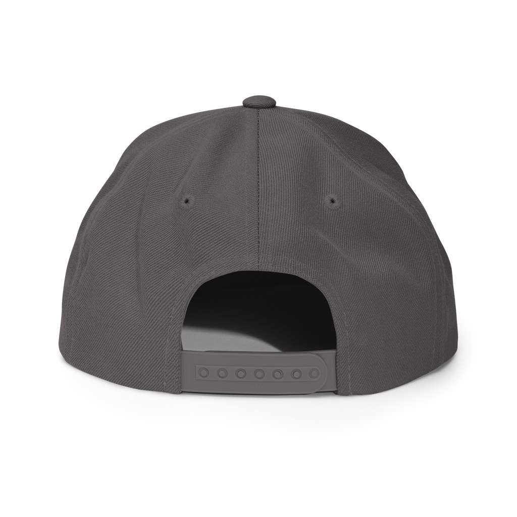 Back view of Christian Embroidered Hat by RepThe1 Apparel in gray with adjustable strap