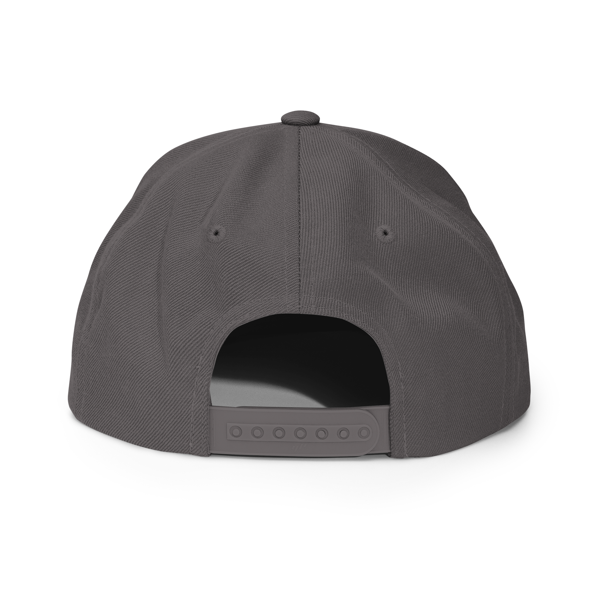 Back view of Christian Embroidered Hat by RepThe1 Apparel in gray with adjustable strap
