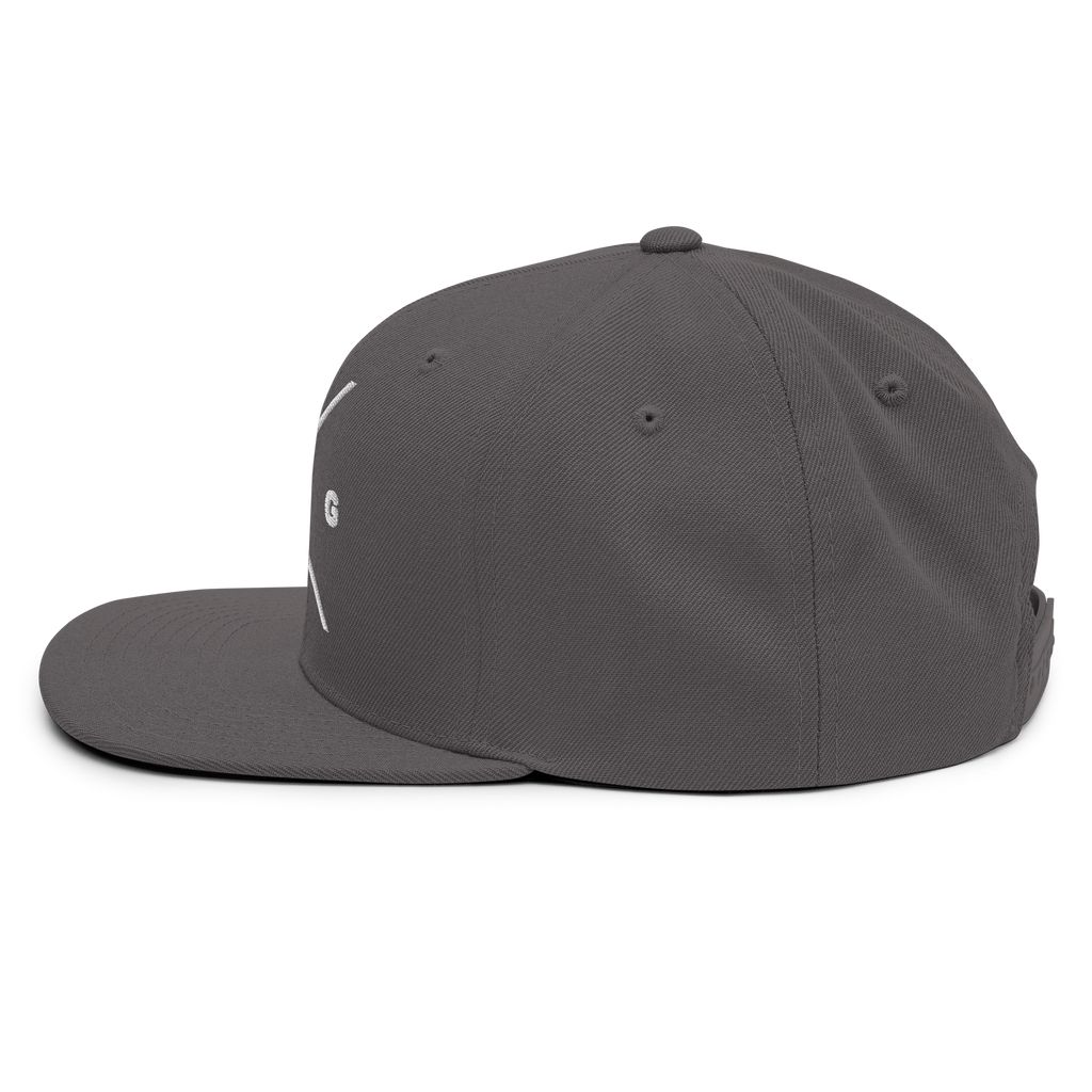 Gray Christian Embroidered Hat featuring a sleek side profile design for stylish wear