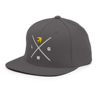 Gray cap with LWG logo, ideal for showcasing Christian Jewelry style