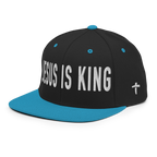 Christian Embroidered Hat featuring 'Jesus is King' text in bold letters and a stylish design