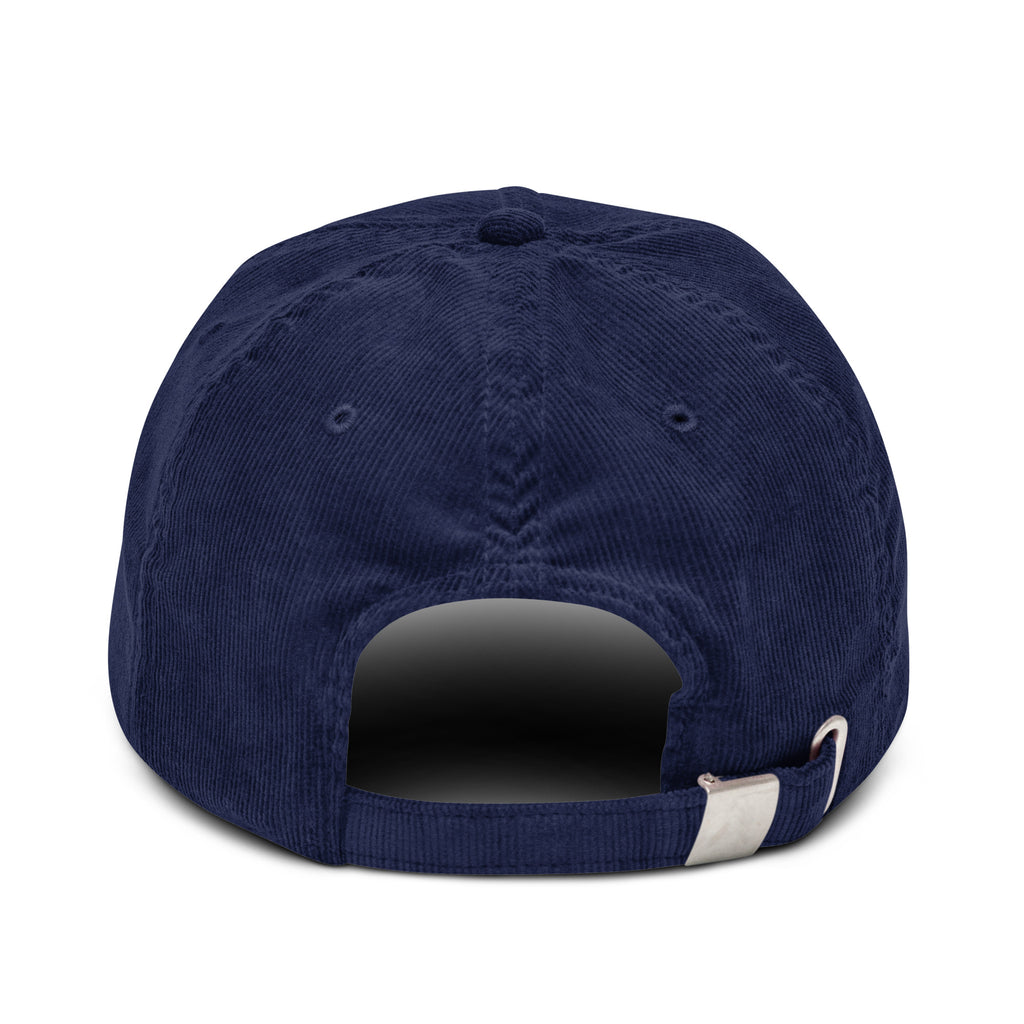 Back view of a navy blue Christian Embroidered Hat with adjustable strap from RepThe1 Apparel and Accessories
