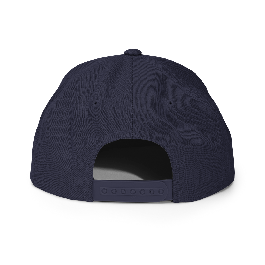 Back view of a navy Christian Embroidered Hat with adjustable strap from RepThe1 Apparel and Accessories