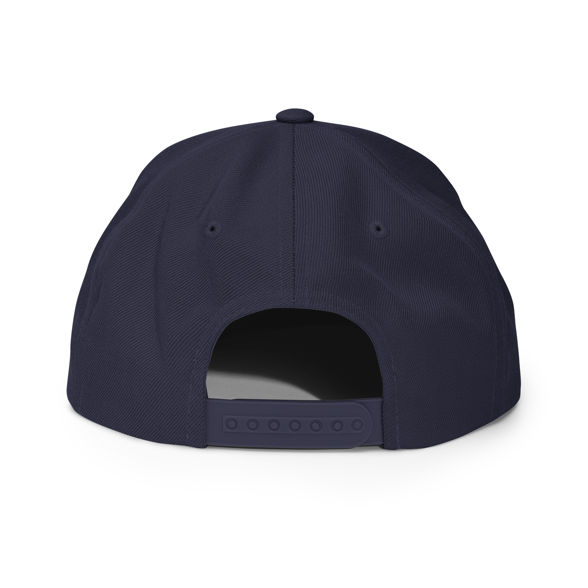 Back view of a navy Christian Embroidered Hat with adjustable strap from RepThe1 Apparel and Accessories