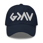 Navy Blue Christian Embroidered Hat with Stylish Logo for Everyday Wear
