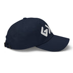 Navy Christian Embroidered Hat with stylish design and adjustable strap for comfort
