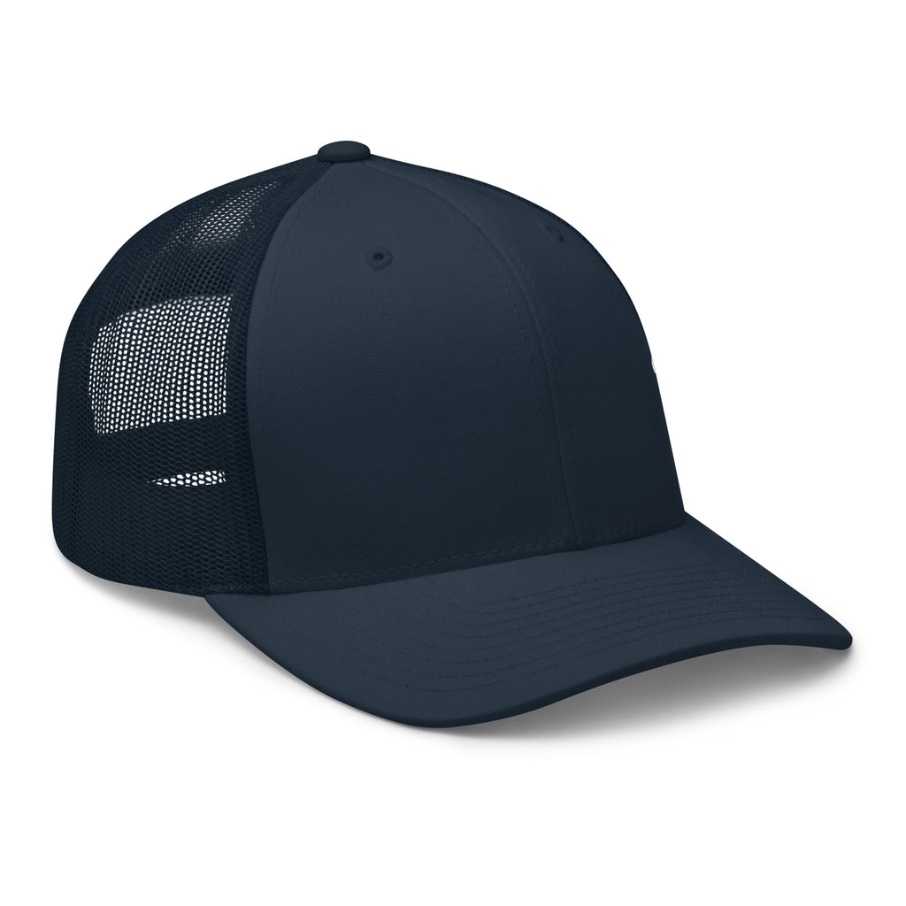Rep The One Christian Embroidered Hat in navy with breathable mesh back for comfort and style