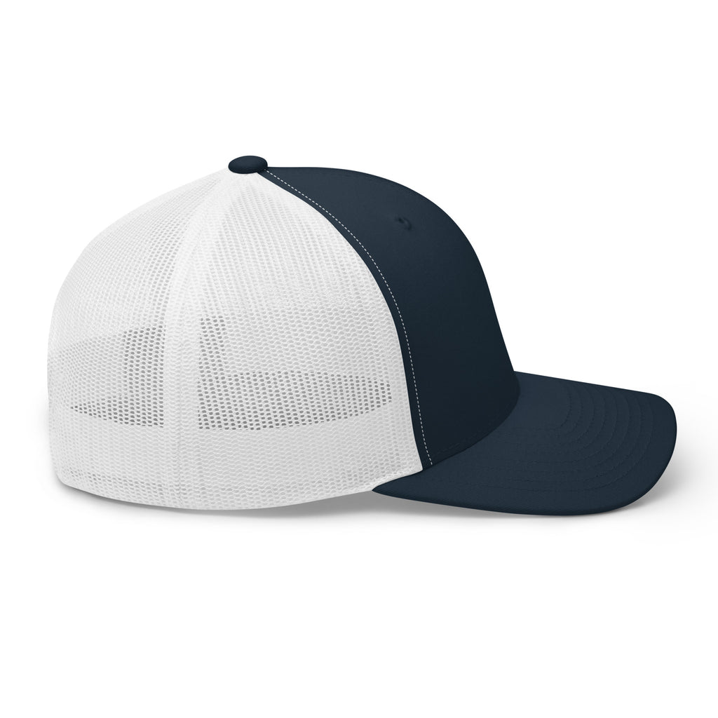 Navy and white Christian Embroidered Hat with adjustable snapback for a stylish look