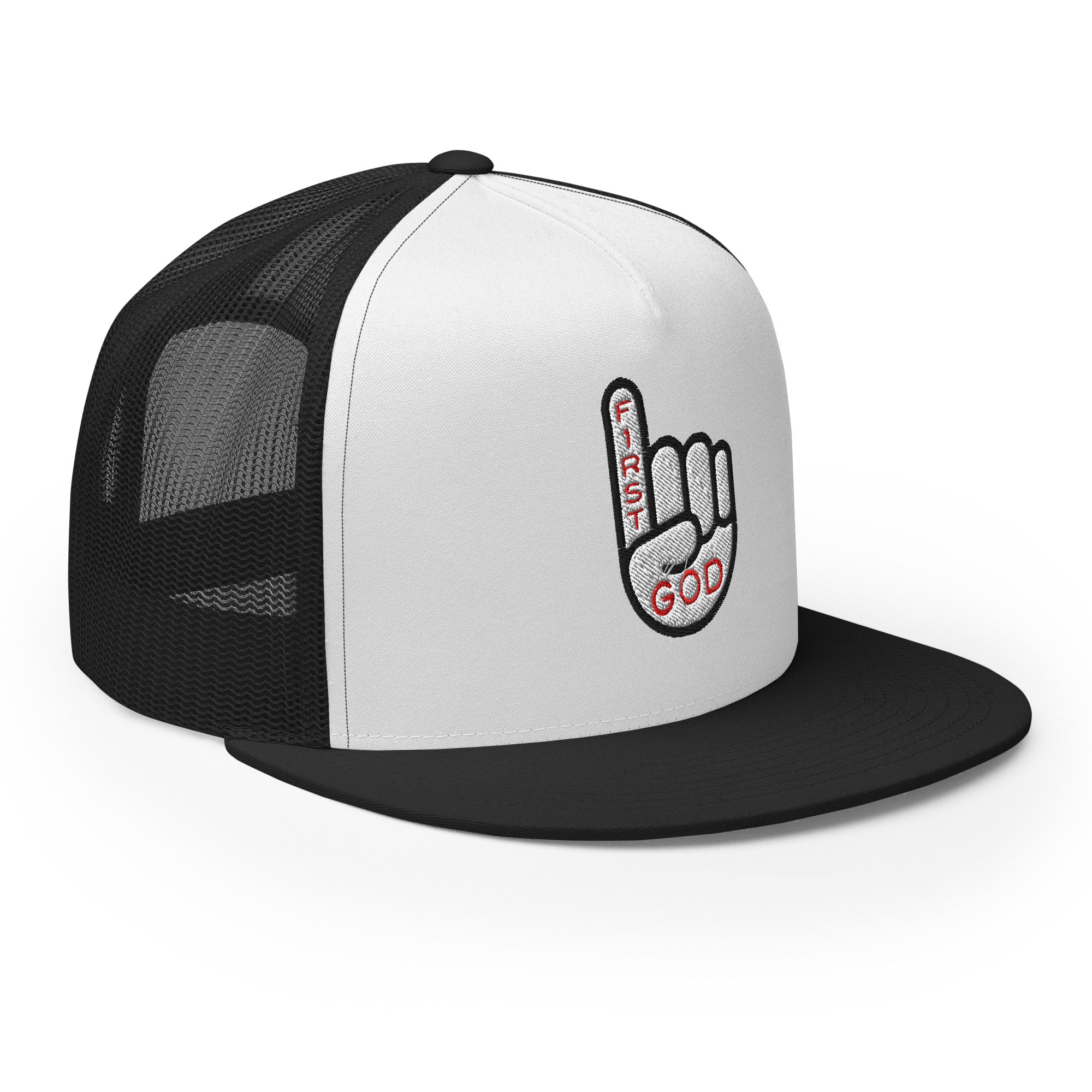 Christian Embroidered Hat featuring the phrase First God in a stylish design for everyday wear