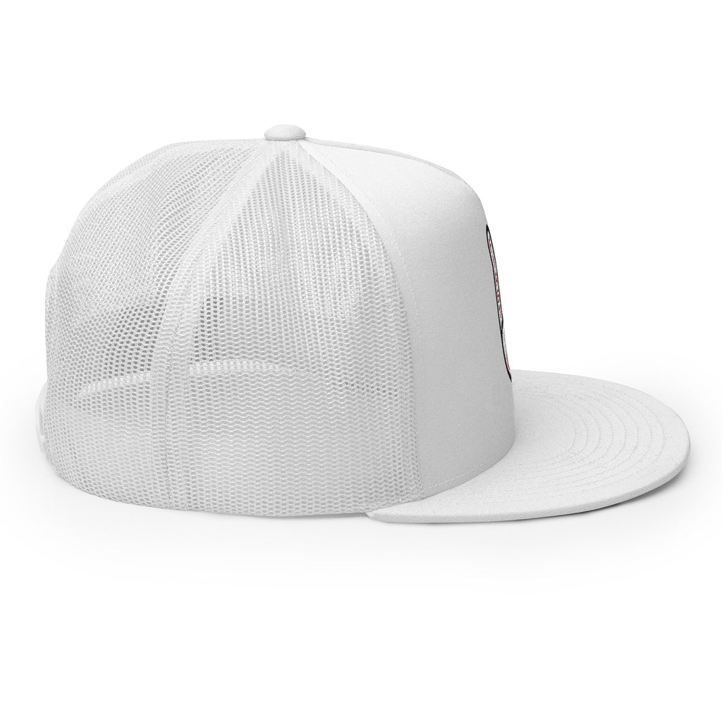 White Christian Embroidered Hat with Mesh Back for Comfortable Fit and Style