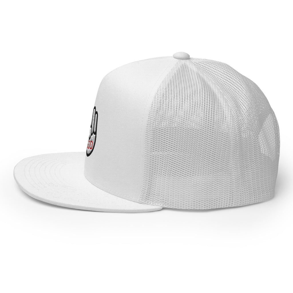 Christian Embroidered Hat in white with unique embroidered design for stylish casual wear