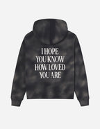 Elevated Faith Christian Hoodie in black with inspirational phrase on the back