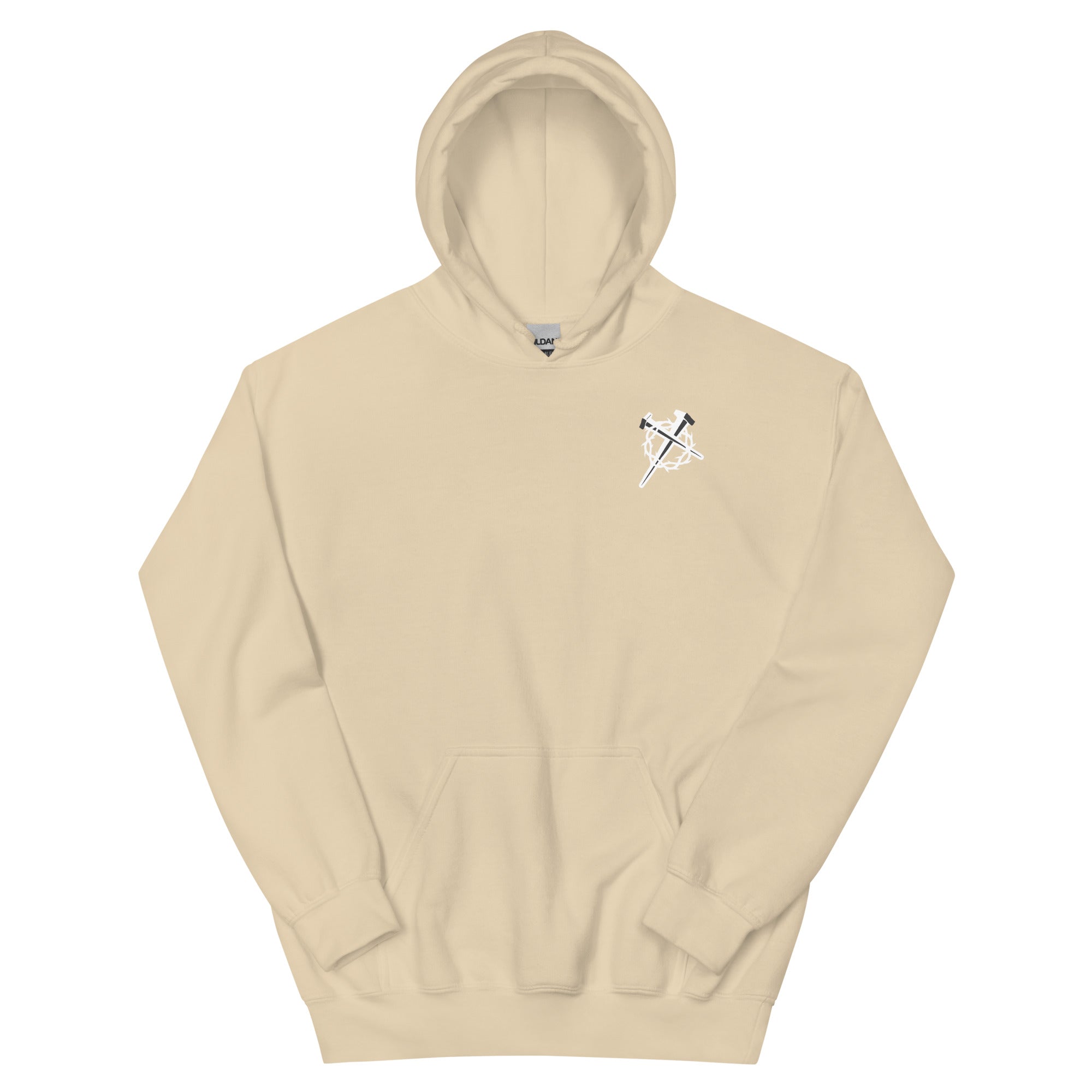 Beige Christian Hoodie from RepThe1 Apparel featuring a stylish design and cozy fit