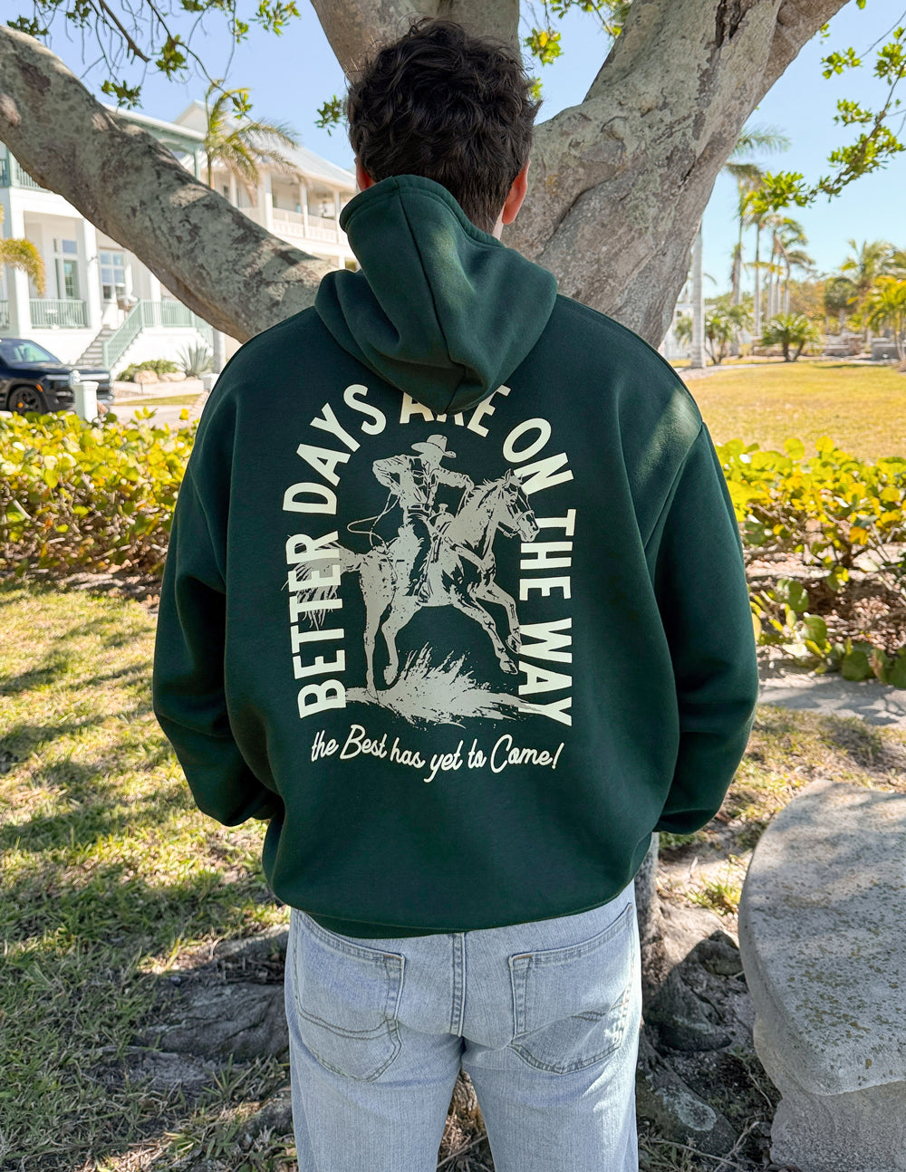 Elevated Faith Christian Hoodie with 'Better Days Are On The Way' Graphic on Back