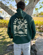 Elevated Faith Christian Hoodie with 'Better Days Are On The Way' Graphic on Back
