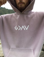 Elevated Faith Christian Hoodie in Soft Pink with Contemporary Logo Design