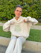 Cream Elevated Faith Christian Hoodie with Don't Keep Jesus graphic for cozy casual wear