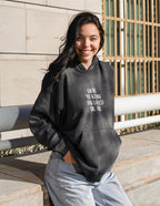 Elevated Faith Christian Hoodie in black with inspirational text design for stylish comfort
