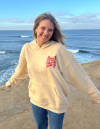Elevated Faith Christian Hoodie in Cream with Front Pocket and Inspirational Design