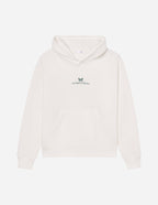 Elevated Faith Christian Hoodie in White with Butterfly Design and Inspirational Message