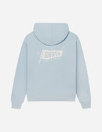 Light Blue Elevated Faith Christian Hoodie with God's Plan design on the back