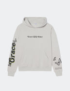 Elevated Faith Christian Hoodie in light gray featuring butterfly graphics and inspiring text design