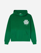 Green Elevated Faith Christian Hoodie with 'Our World Needs Jesus' graphic design