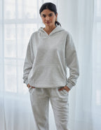 Elevated Faith Gray Christian Hoodie with Front Pocket and Relaxed Fit for Casual Wear