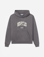 Elevated Faith Christian Hoodie in Gray with Front Pocket and Bold Graphic Design