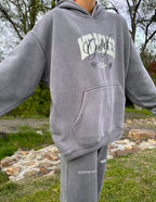 Elevated Faith Christian Hoodie in Gray with a Relaxed Fit for Comfortable Wear
