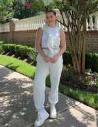 Elevated Faith Christian Hoodie styled with casual white attire for a comfortable look