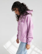 Elevated Faith Christian Hoodie in Light Purple with Front Pocket and Embroidered Design