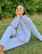 Comfortable Elevated Faith Christian Hoodie in gray, perfect for casual wear and expressing faith