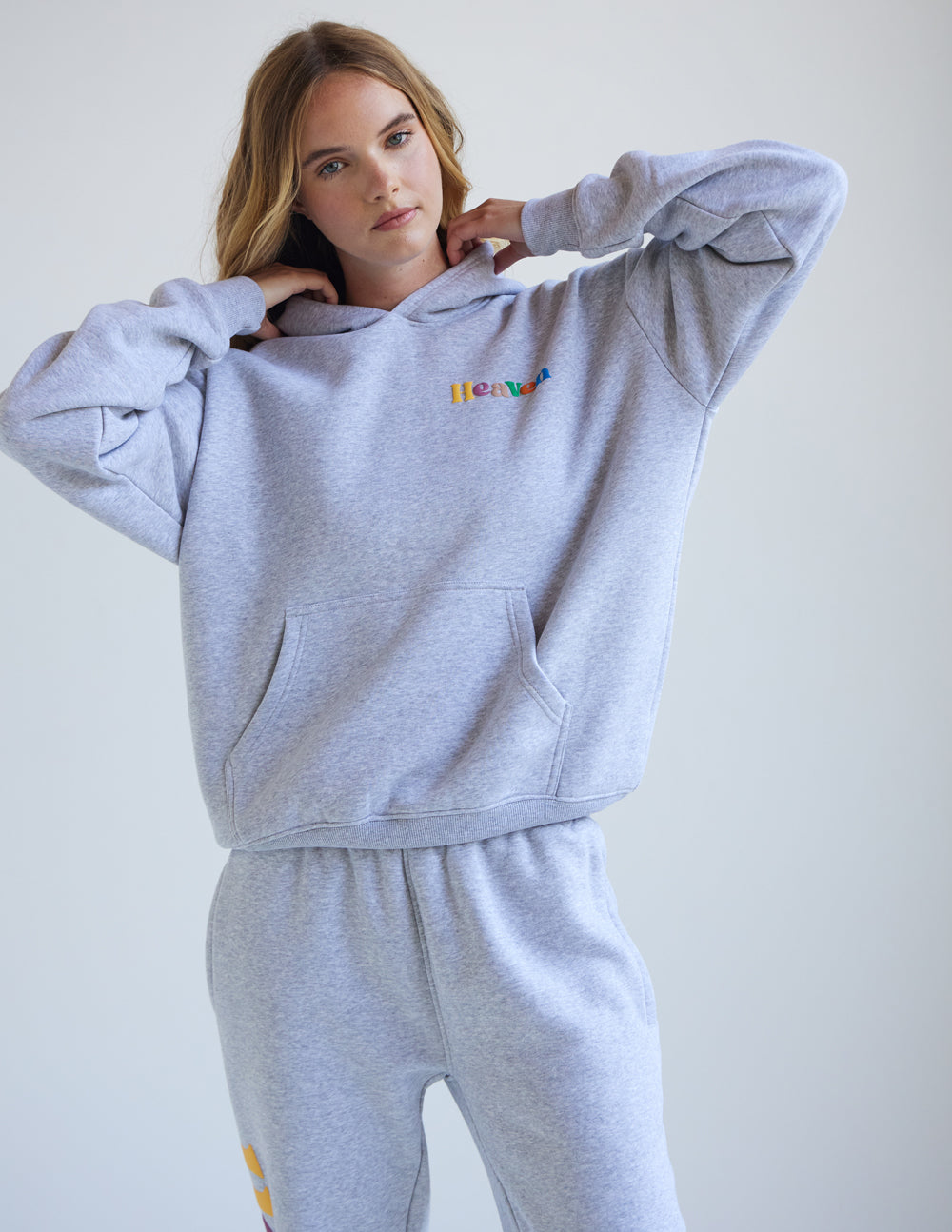 Elevated Faith Christian Hoodie in Gray with a Cozy Fit and Front Pocket
