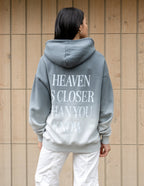 Elevated Faith Christian Hoodie in Gradient Gray with Inspirational Message on Back
